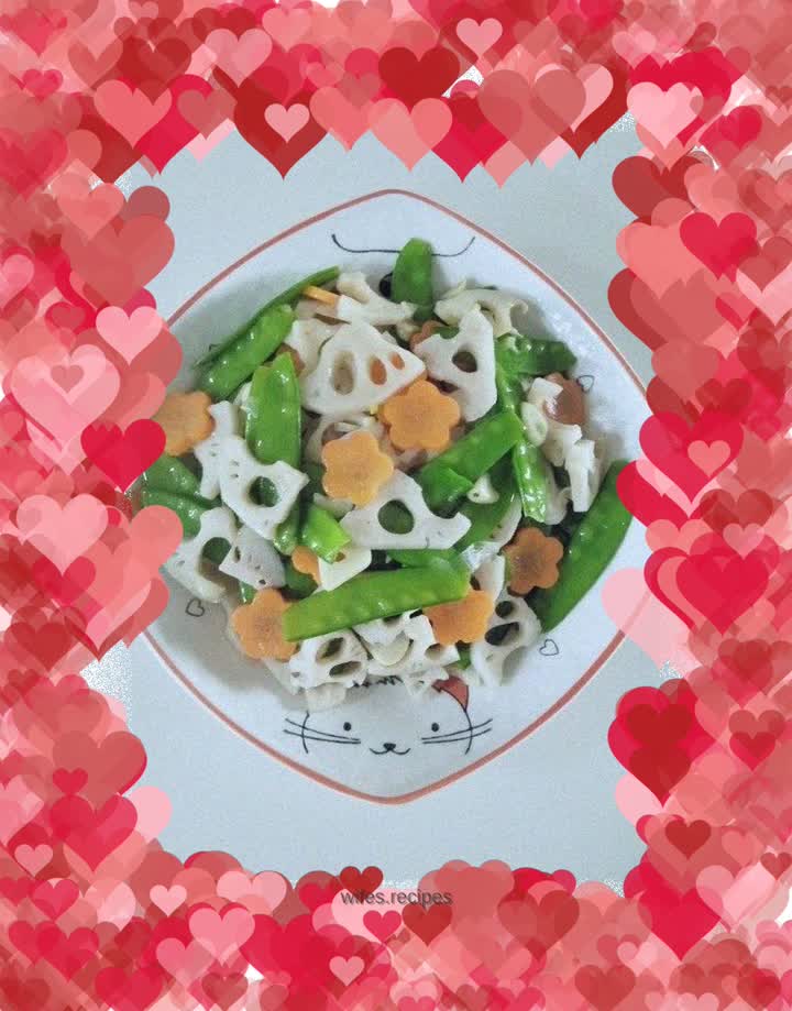 Stir-fried lotus root