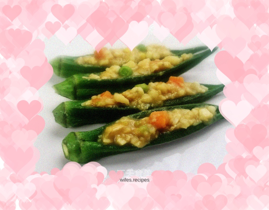 Stuffed okra to strengthen the spleen and remove dampness