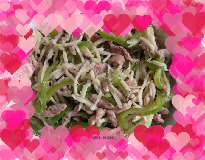 Shredded Pork with Wild Wild Rice and Green Pepper