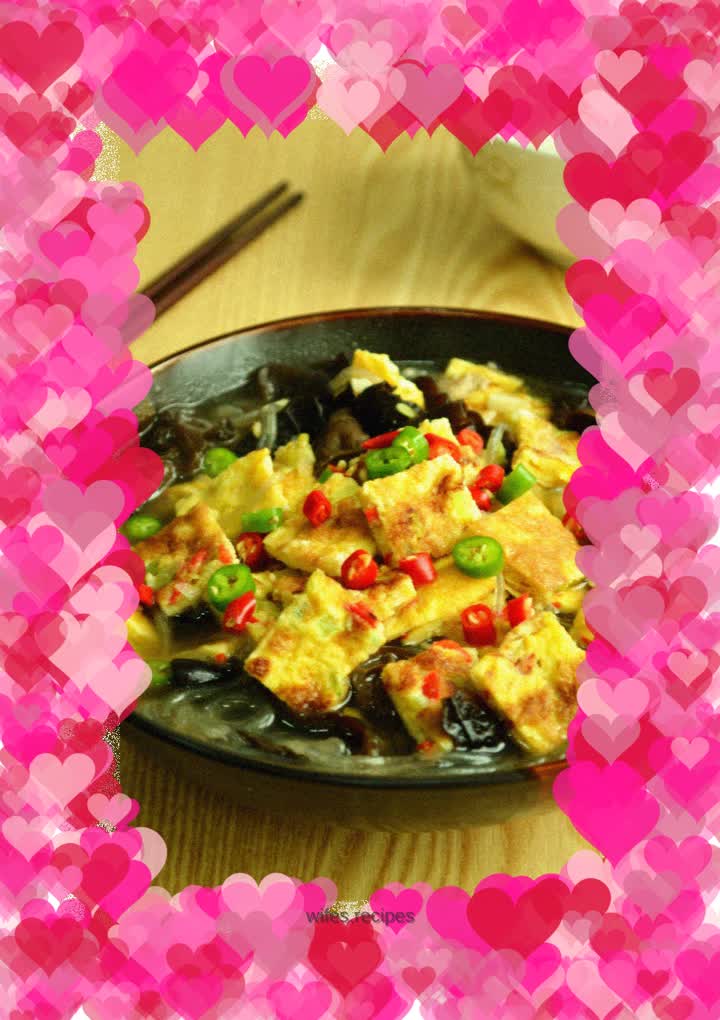 Egg pancake braised vermicelli