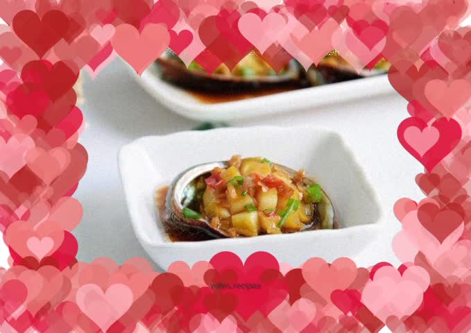 Steamed baby abalone