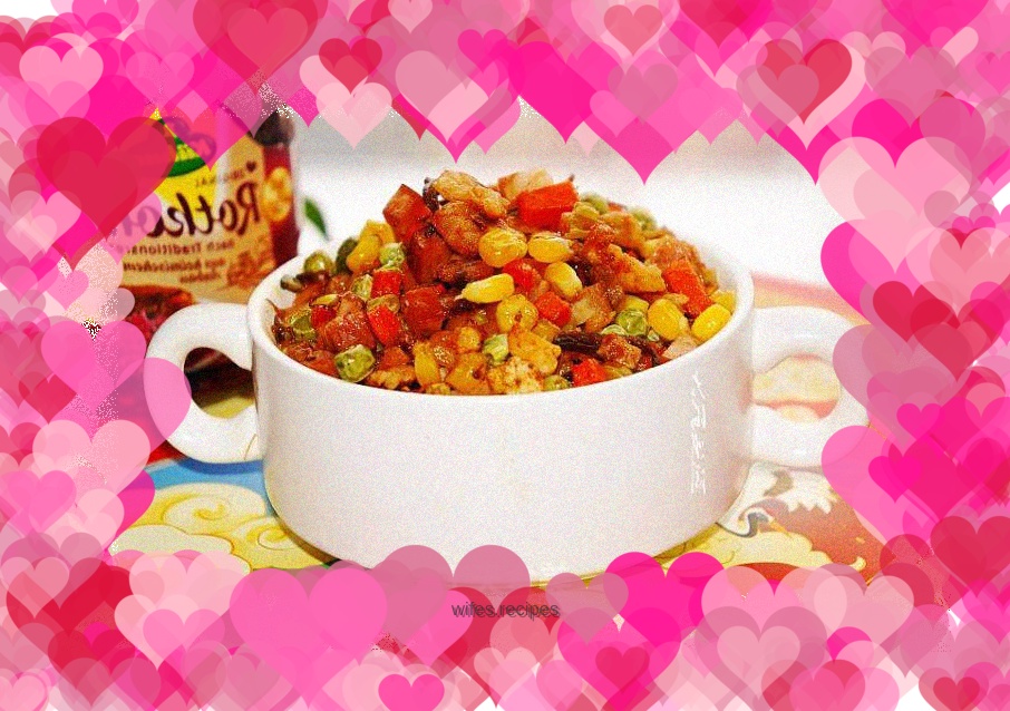 Fried corn with shrimps