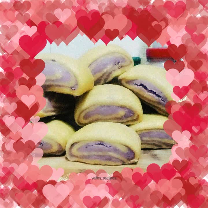 Pumpkin and Purple Sweet Potato Steamed Buns