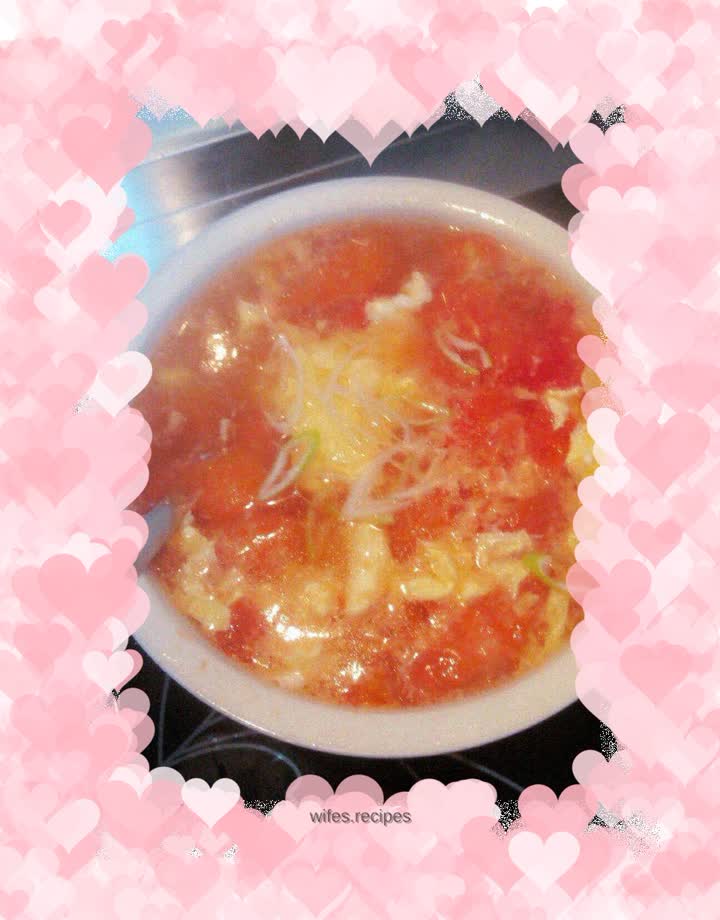 Tomato scrambled egg soup