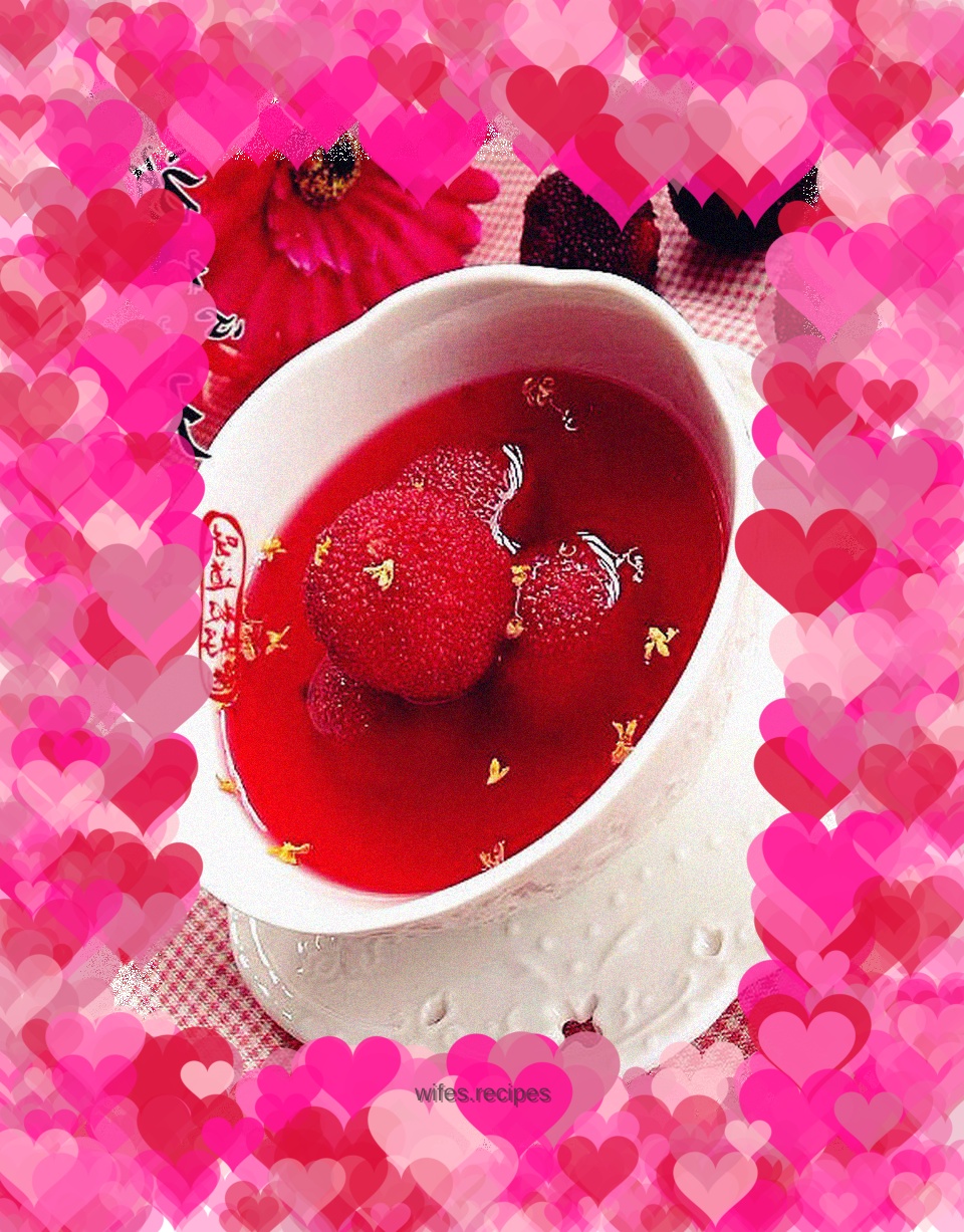 Iced Osmanthus and Bayberry Juice