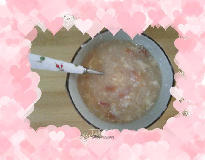 Garda soup with tomatoes and eggs