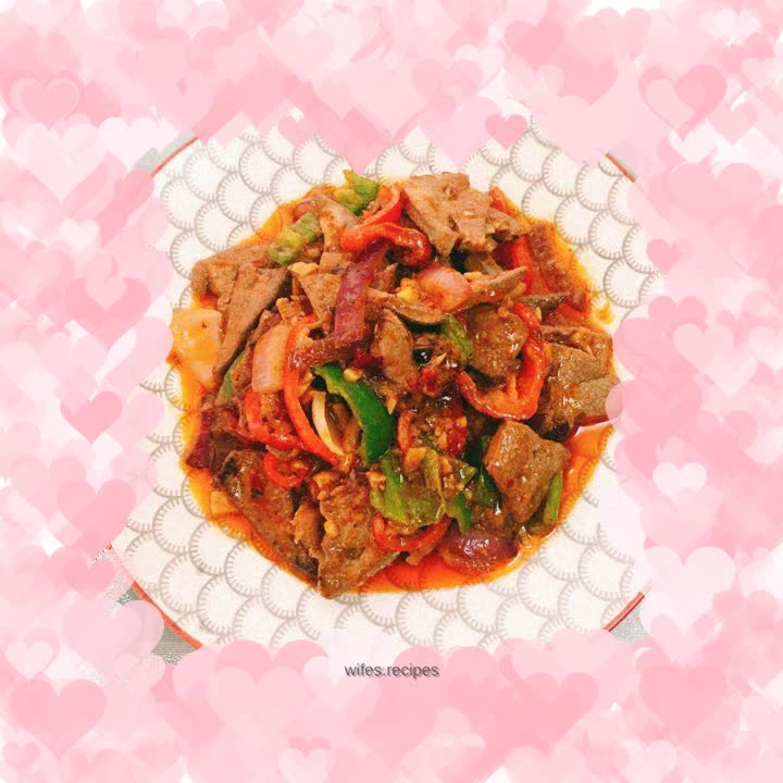 Stir-fried pork liver