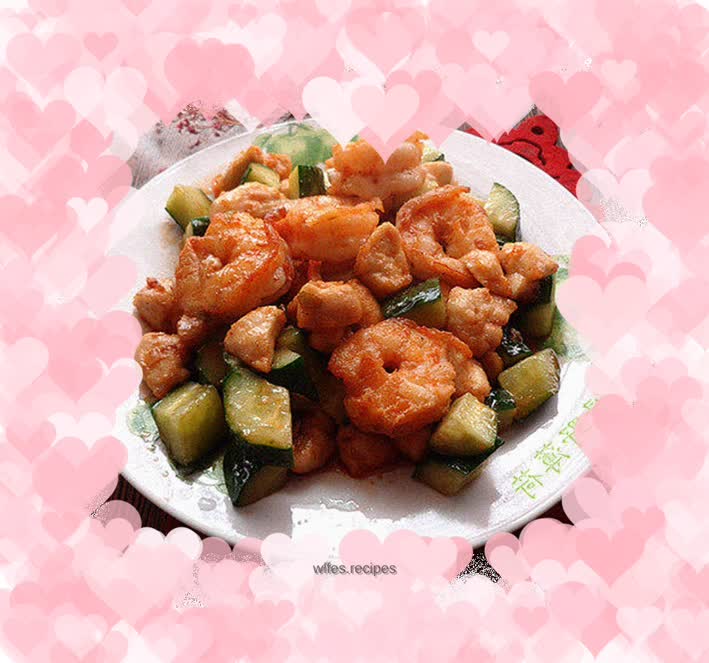 Fresh shrimp and chicken