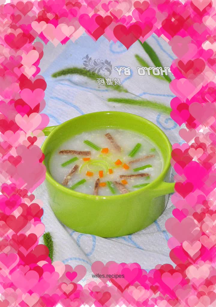 Celery and Beef Porridge