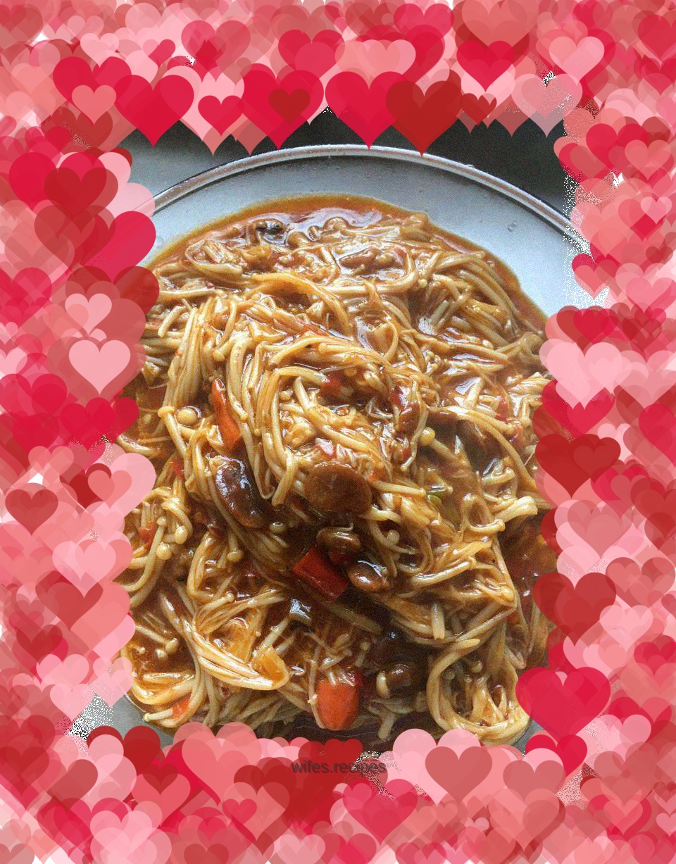 Spicy Enoki Mushrooms