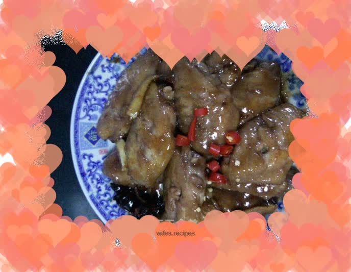 Red wine chicken wings