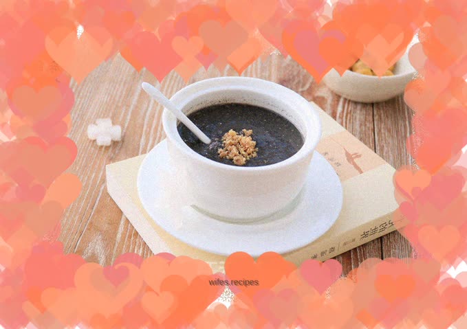 Black sesame walnut paste