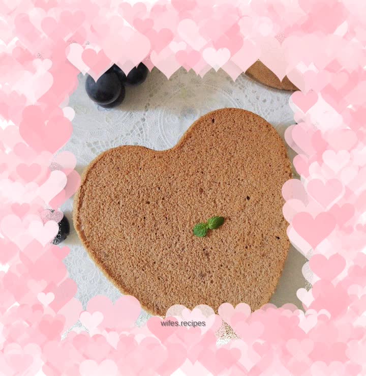 Cocoa Chiffon Cake—Eight-Inch Heart Shape