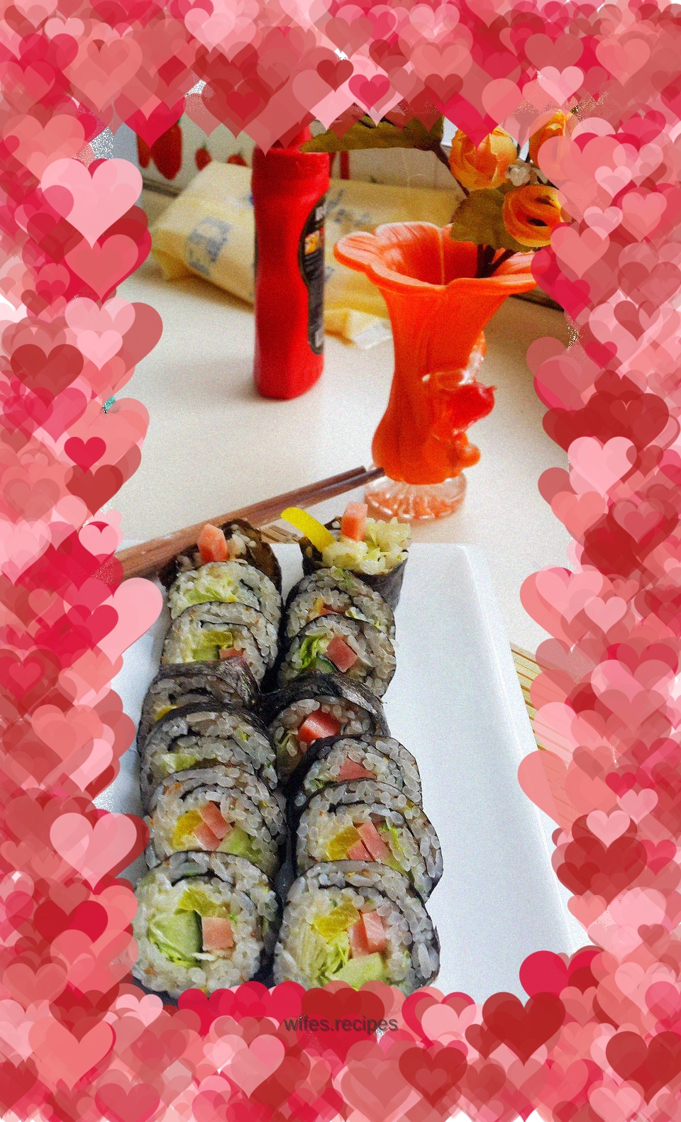 Homemade popular sushi