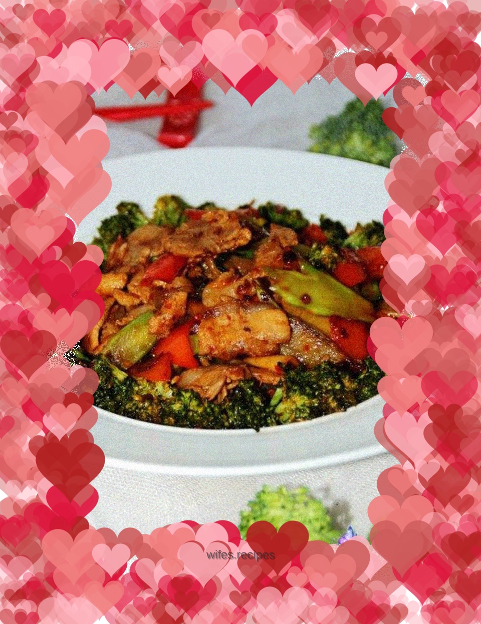 Stir-fried pork with broccoli