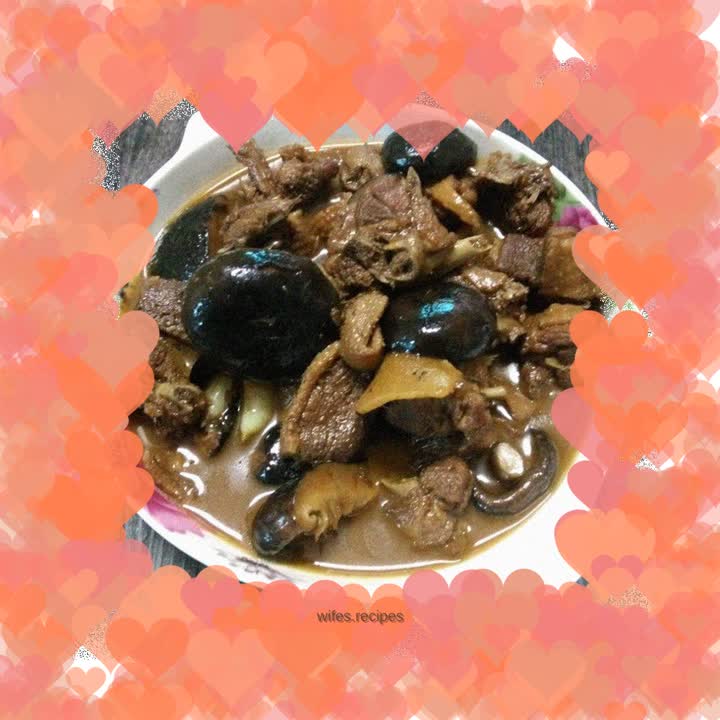 Braised Flying Duck with Mushrooms