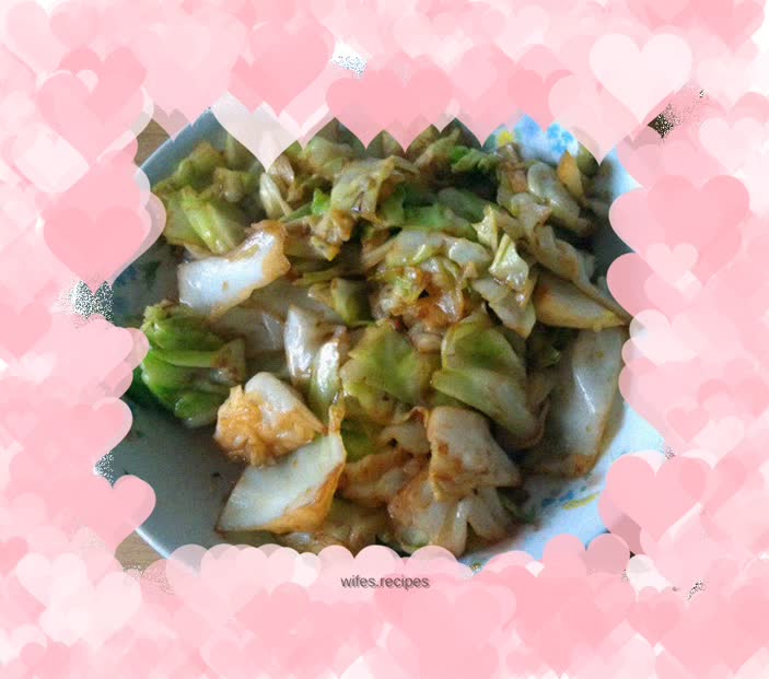 Vegetarian stir-fried cabbage