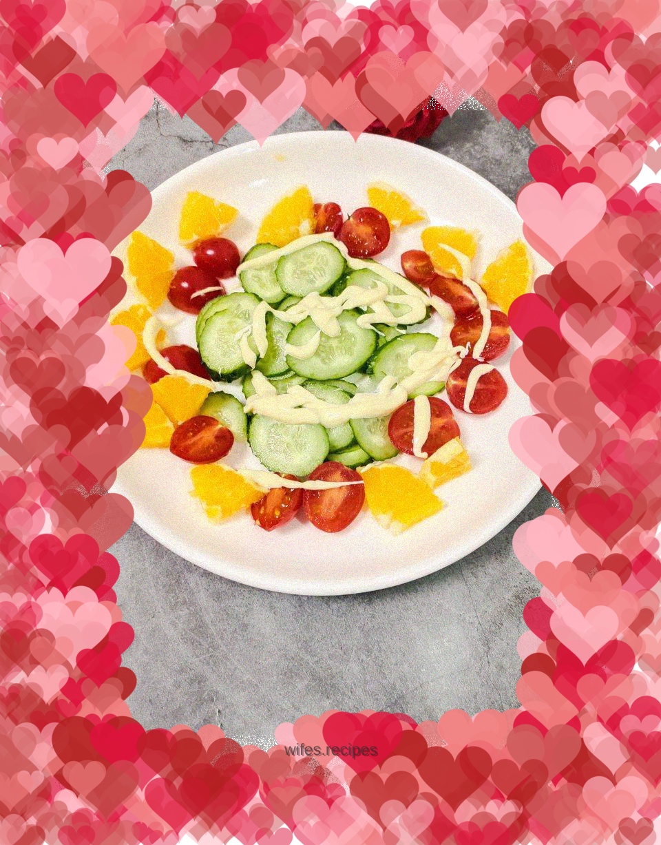 Cucumber Orange Cherry Tomato Salad