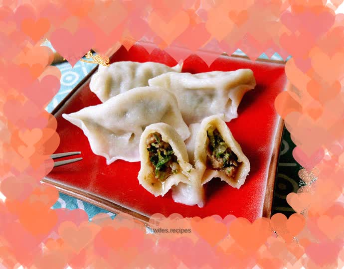 Pork and coriander dumplings