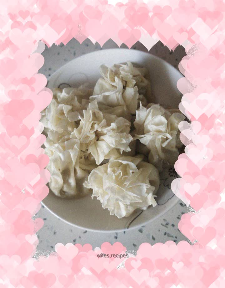 Pork and green onion siomai