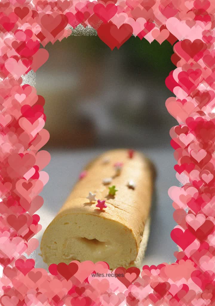 Custard cake roll