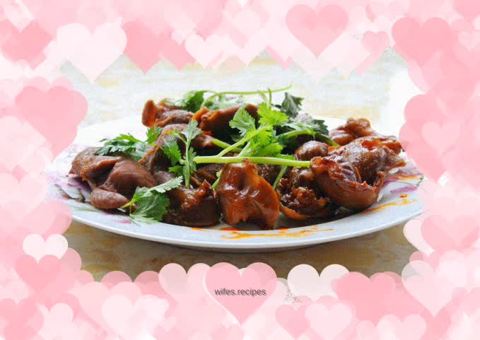 Braised chicken gizzards