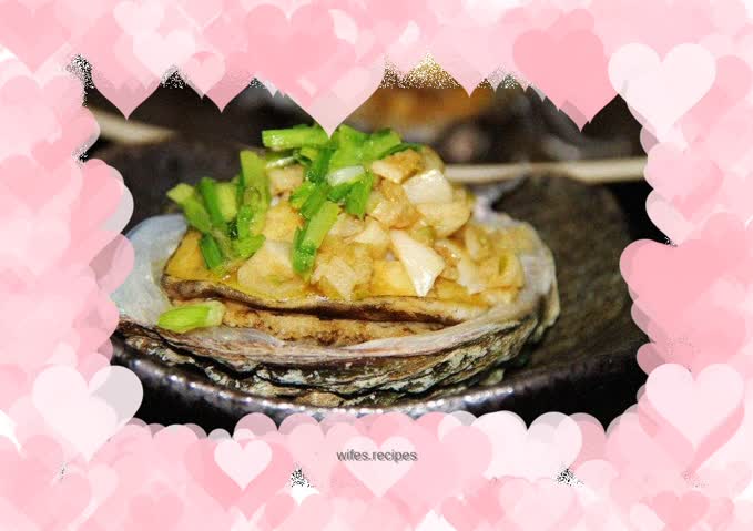 Steamed baby abalone with garlic vermicelli