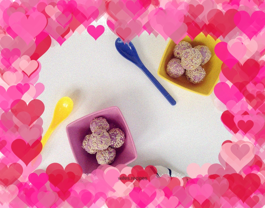 Sesame and Purple Sweet Potato Balls