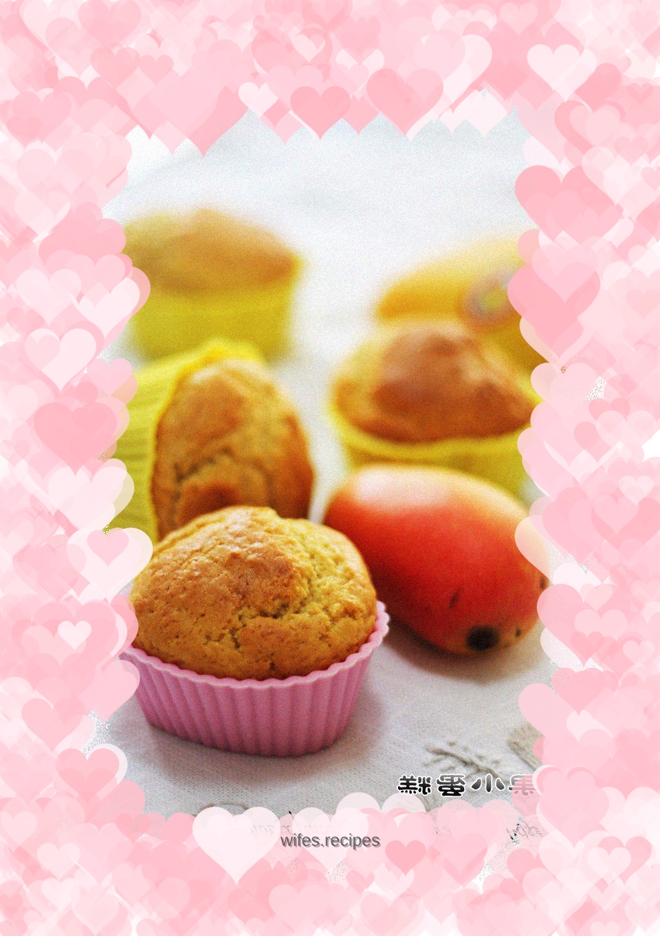 A small cake with a pleasant fragrance - mango cake