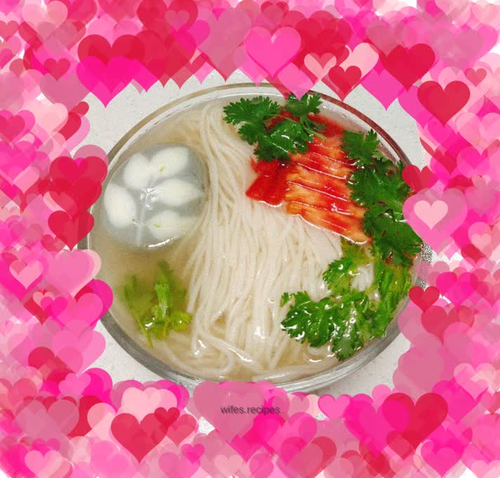 Braised egg hot noodles for breakfast