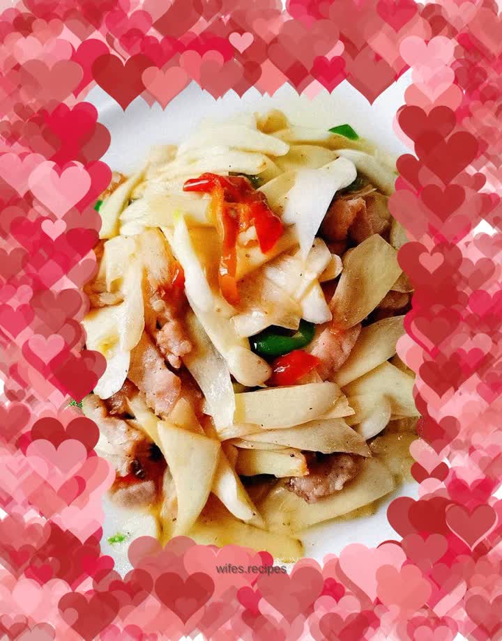 Stir-fried Pork with Wild Wild Rice