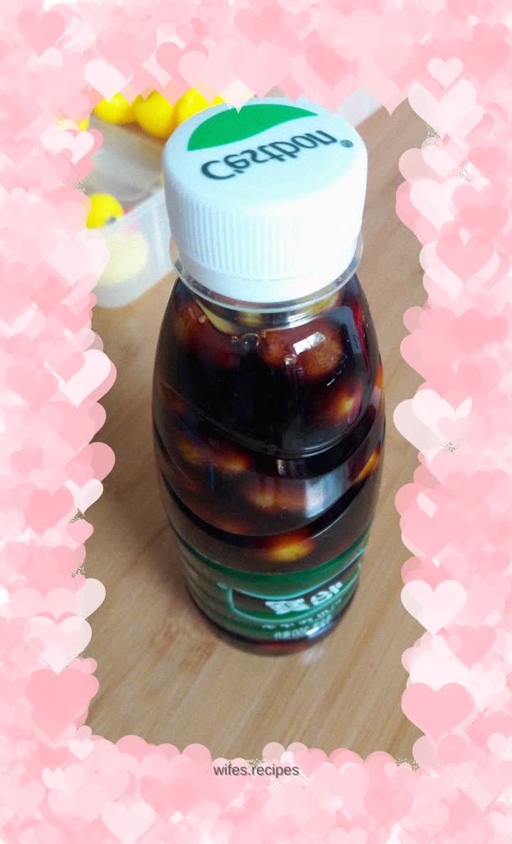 Colorful peppers soaked in soy sauce