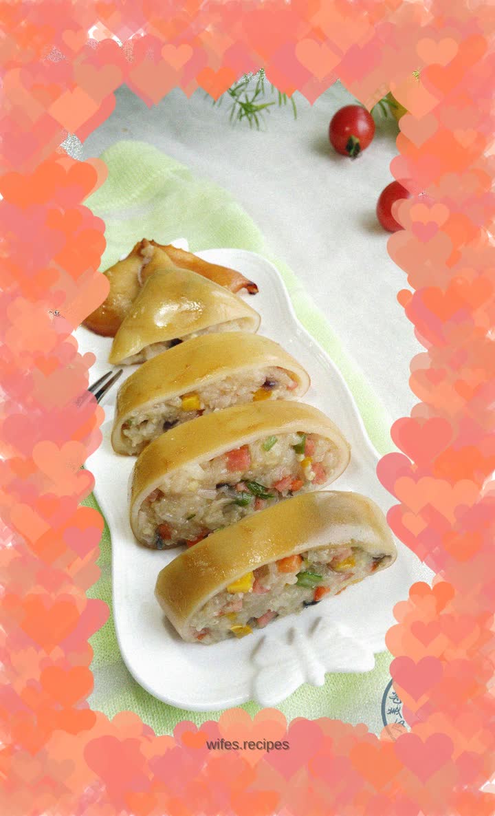 Teriyaki Glutinous Rice Squid Tube