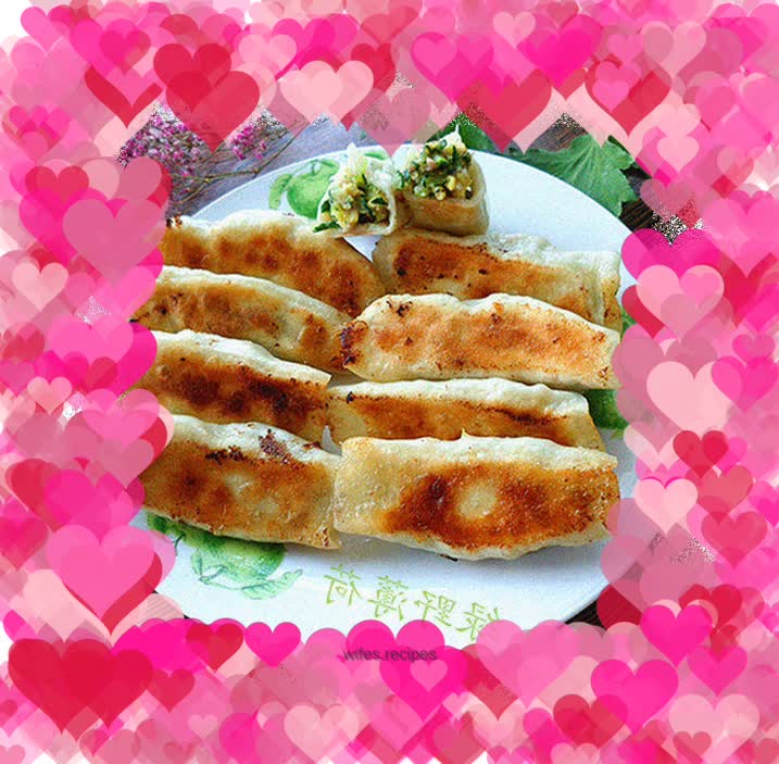 Cucumber stuffed pot stickers