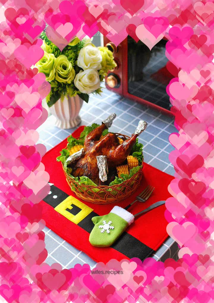 Christmas roasted whole chicken