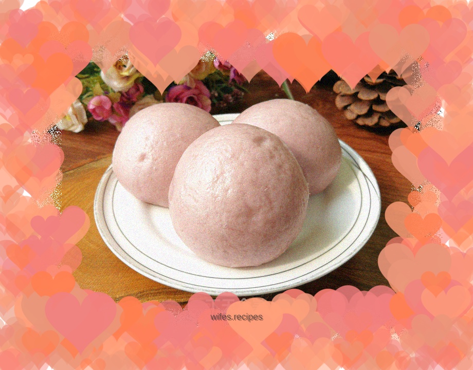 Purple sweet potato buns
