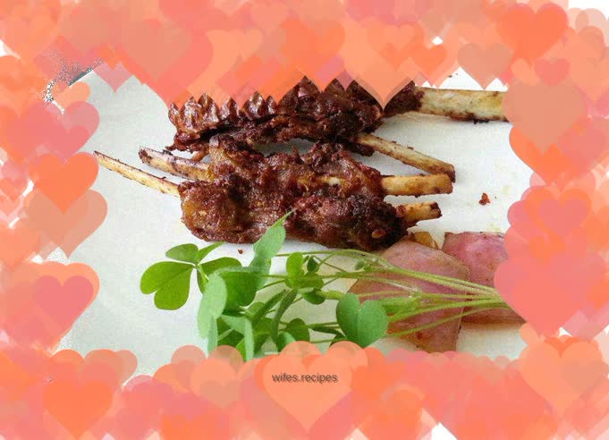 Fried lamb chops