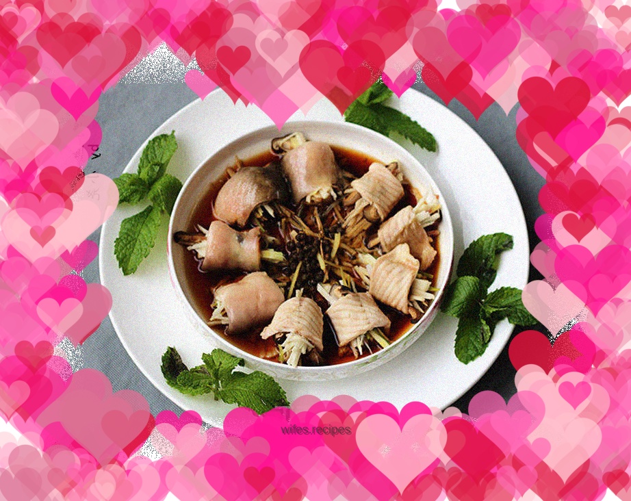 Steamed sturgeon roll