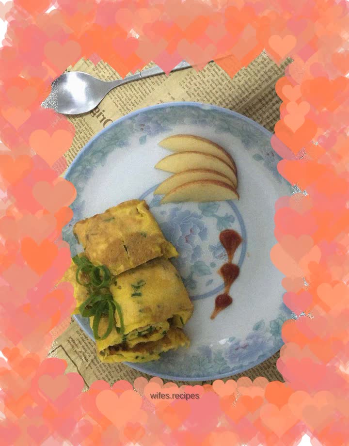Sauerkraut egg pancake