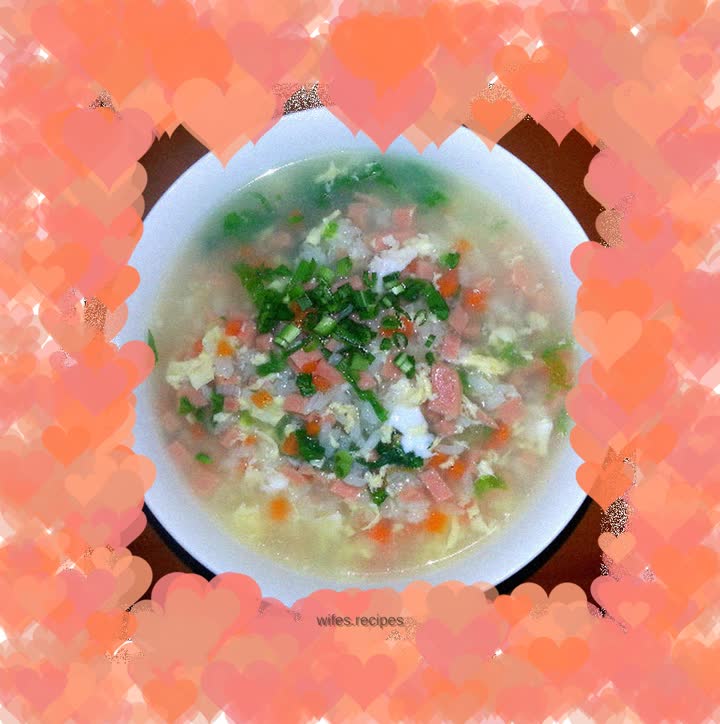 Colorful porridge