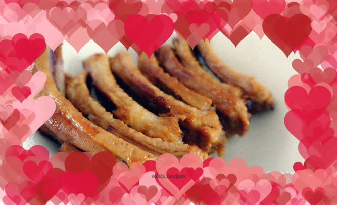 Sauce-flavored pork ribs