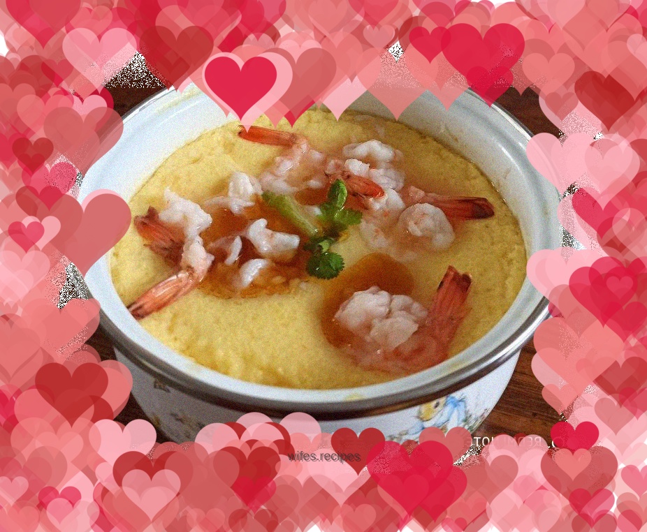 Steamed Egg with Shrimp