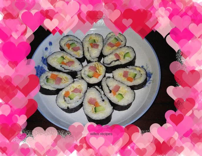 Mashed potato sushi