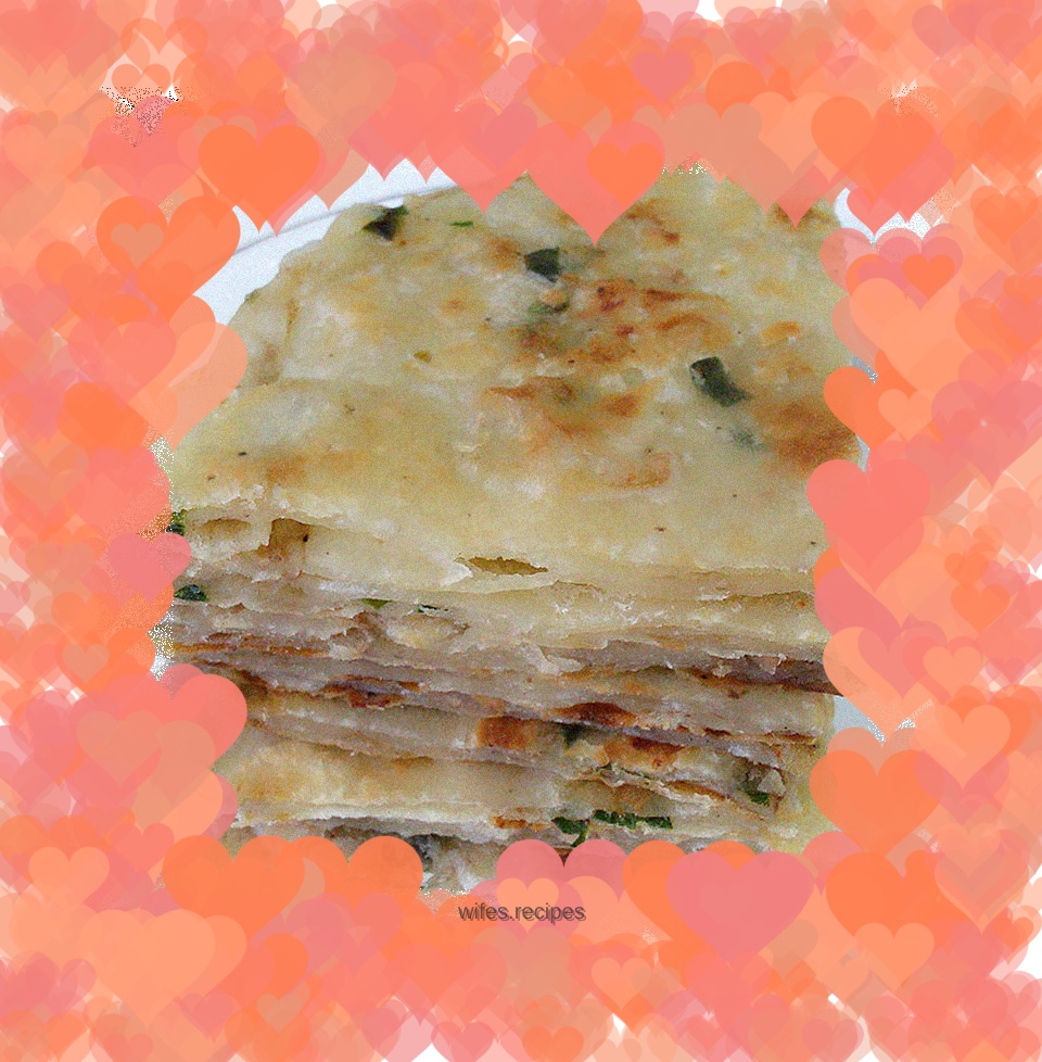 Scallion pancake with meat