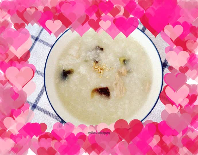 Preserved egg and lean meat porridge simple version