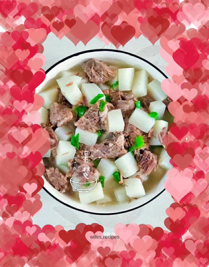 Pressed Beef Stewed with Radish