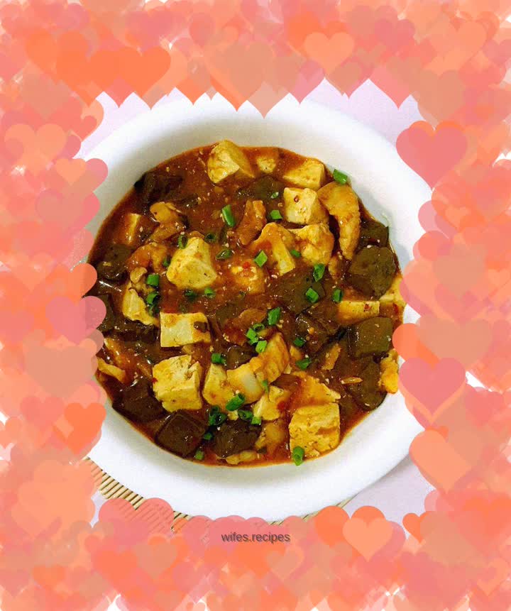 Pork Stewed Duck Blood Tofu