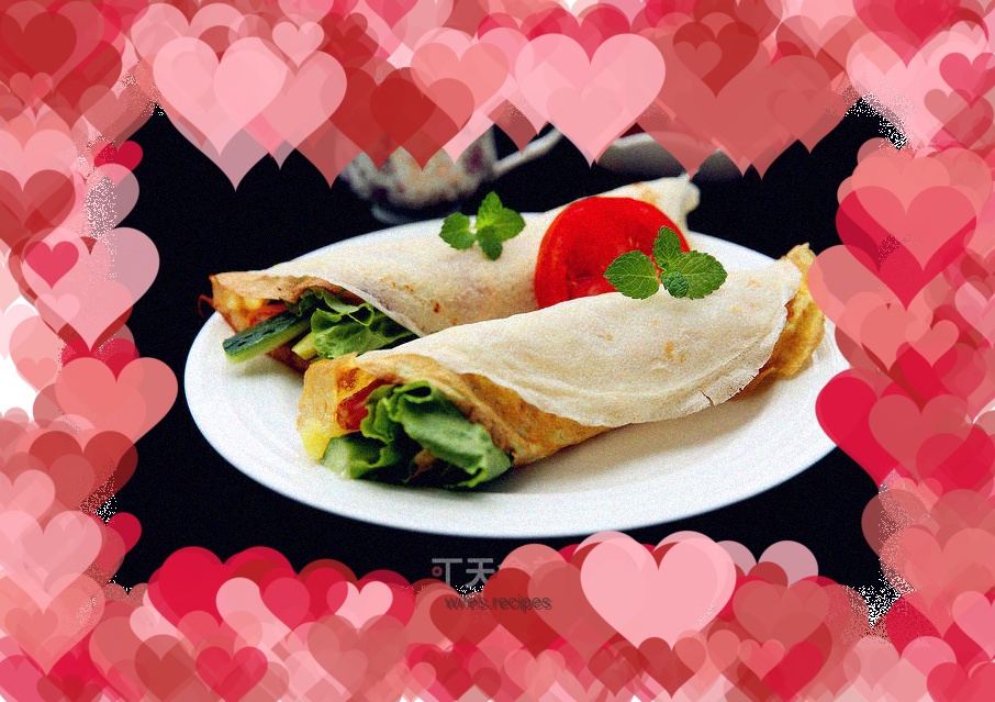 Quick breakfast---hand pancakes