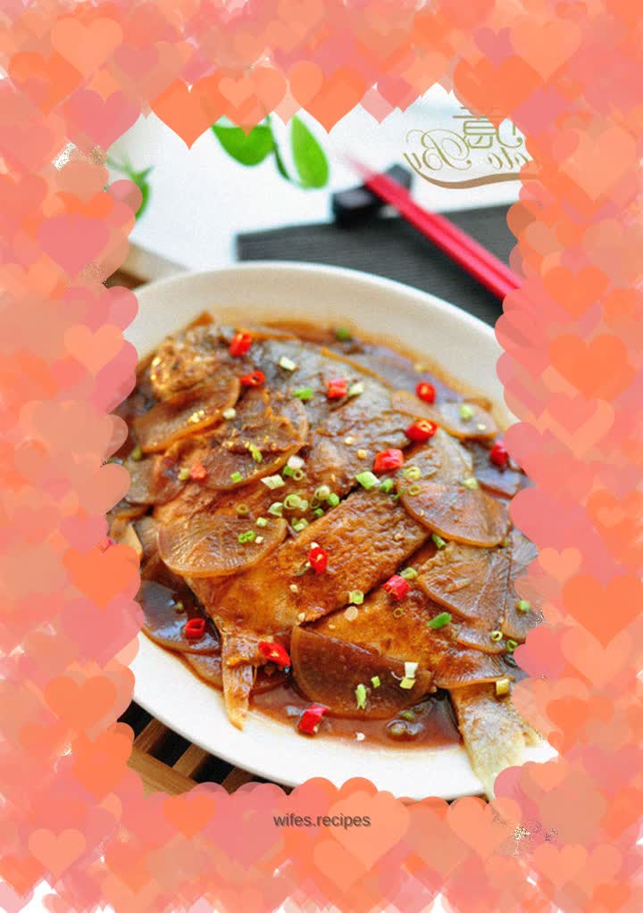 Grilled Pomfret with Radish