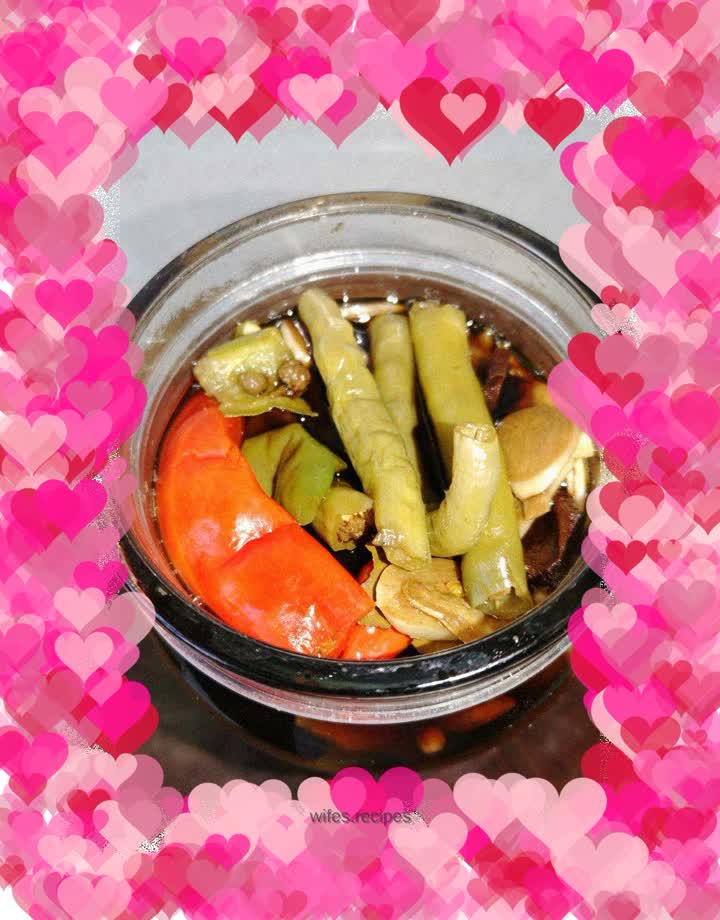 Pickled fresh peppers